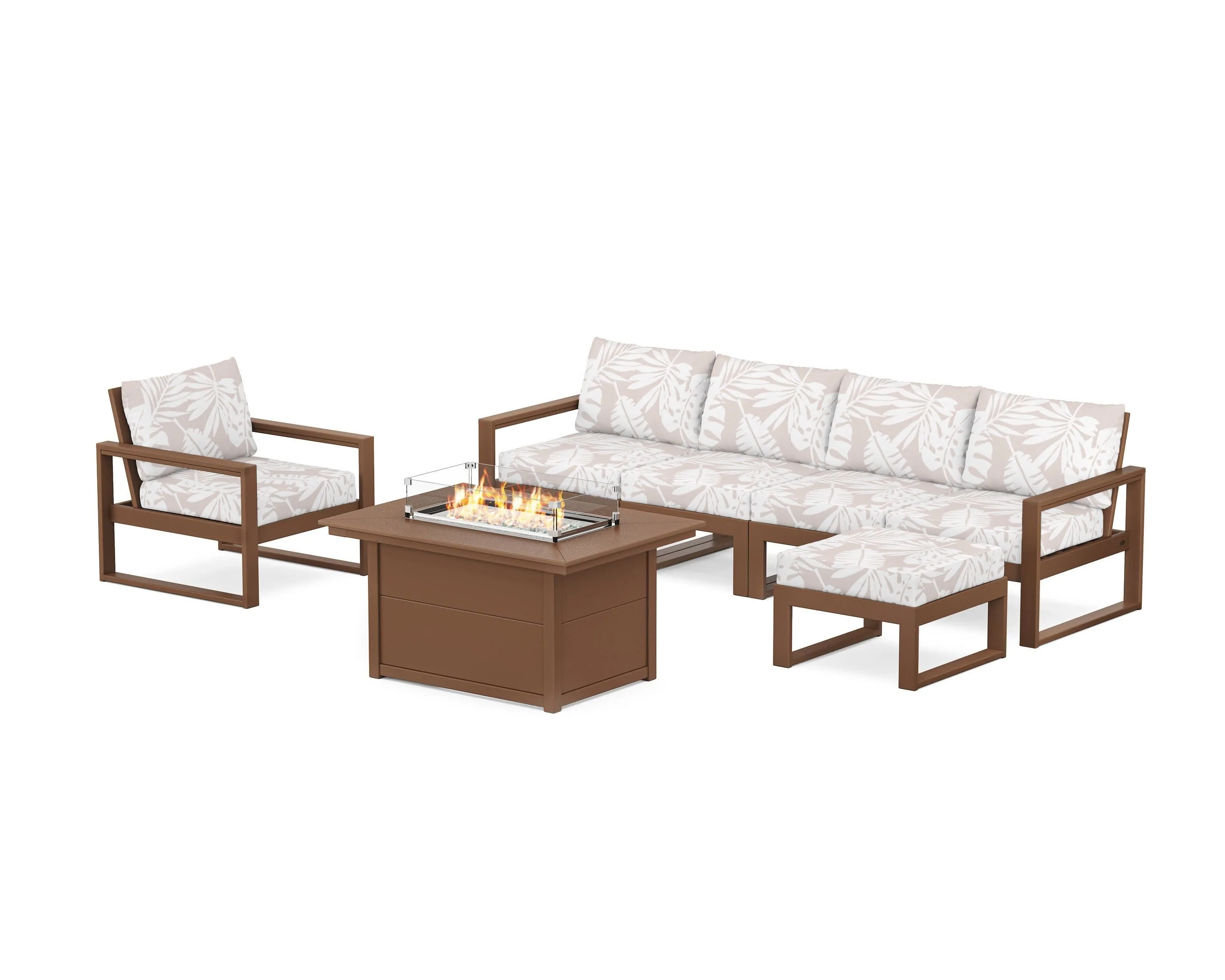 EDGE Sectional Lounge and Fire Pit Set