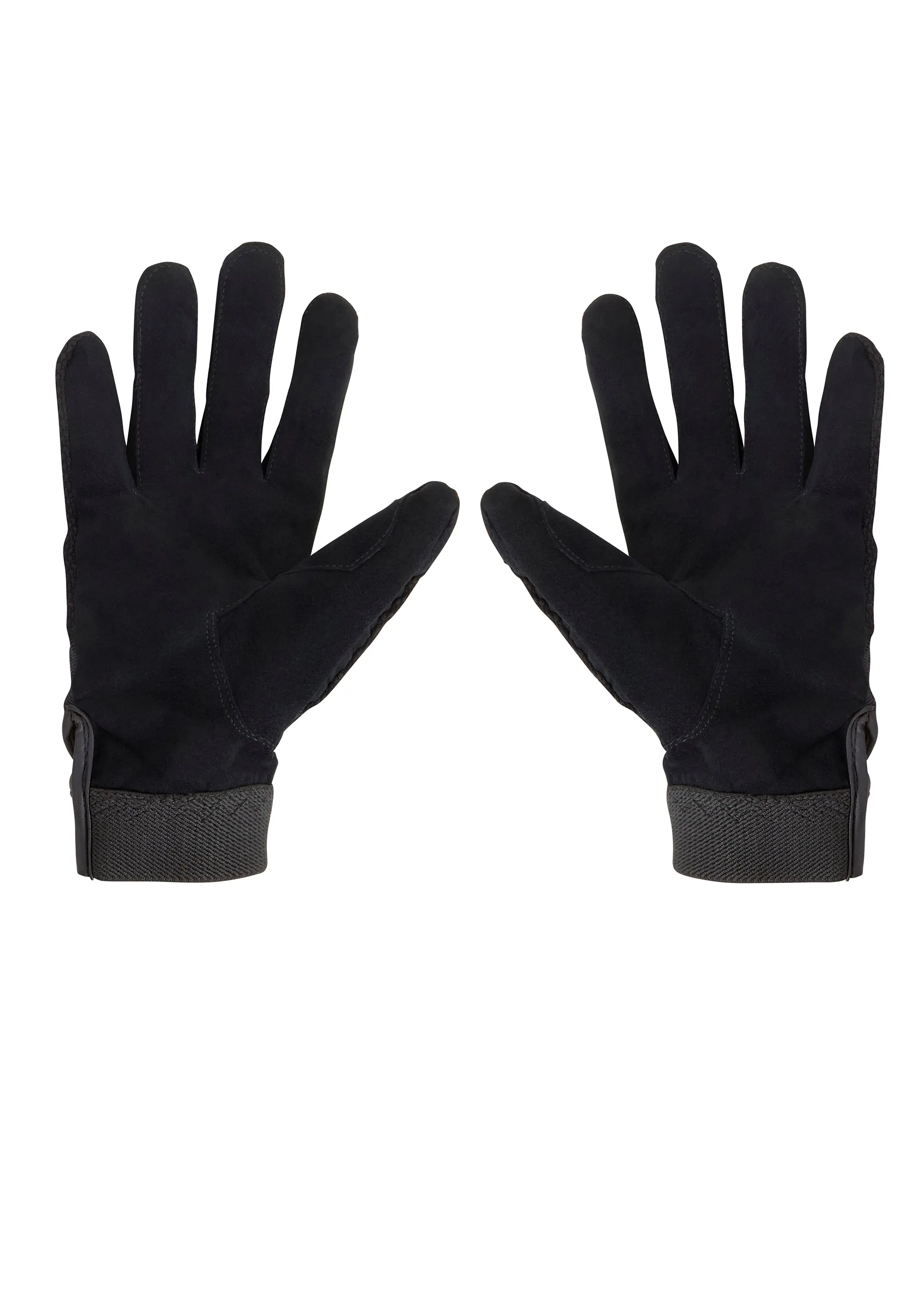 Gloves Black Silver Strap By Pc Racewear
