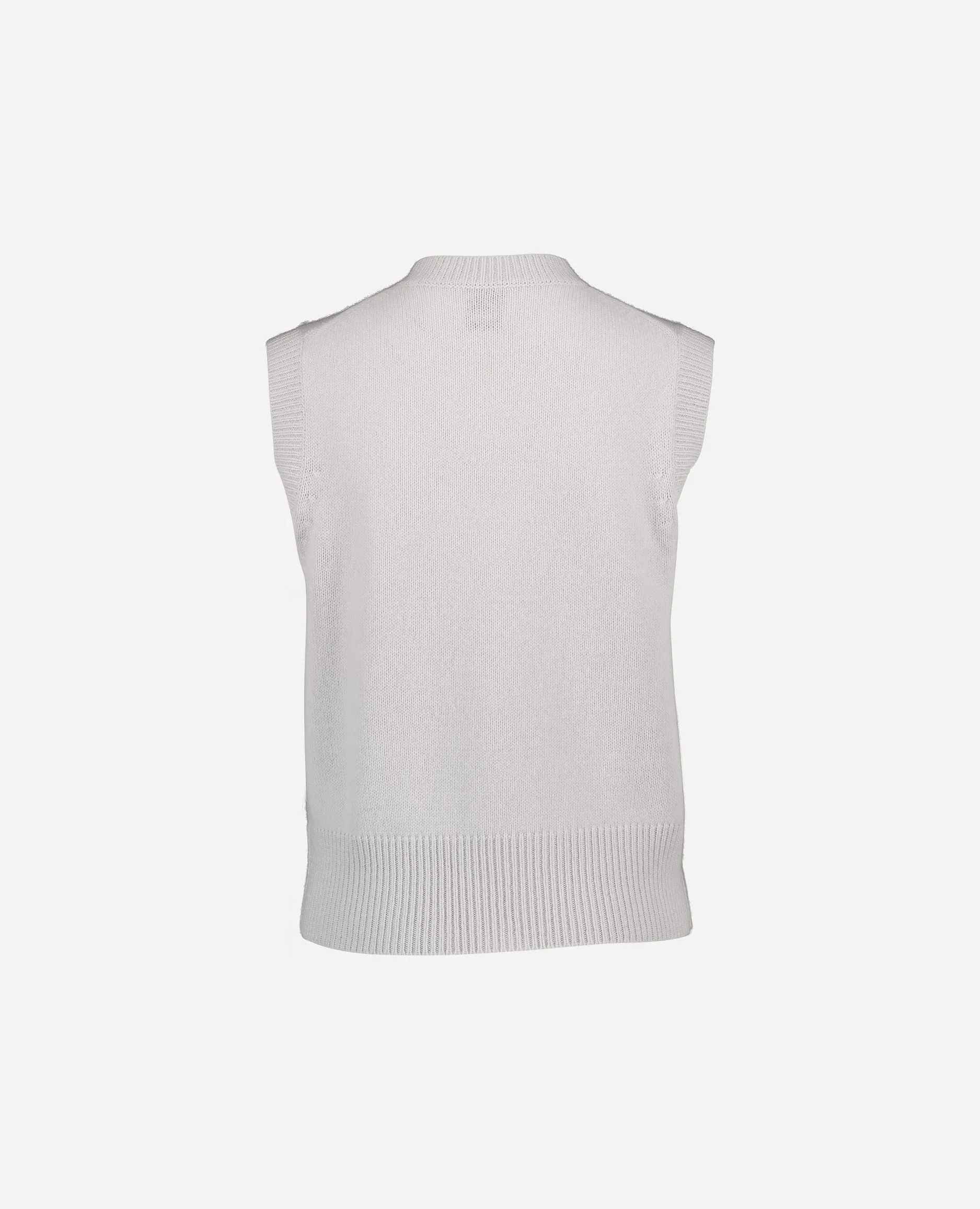 Rundhals Pullover aus Cashmere in Grau