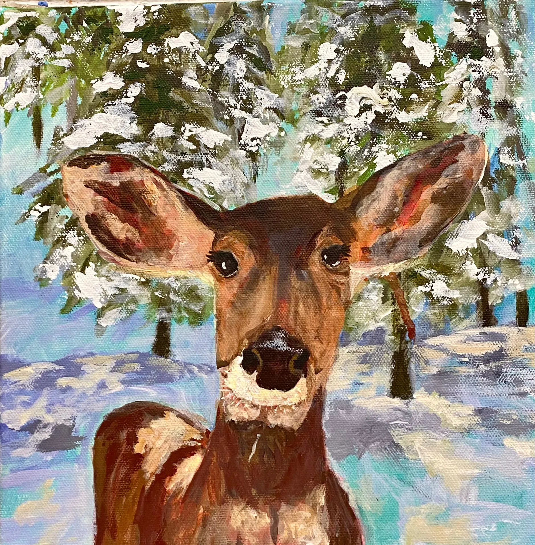 Winter Deer